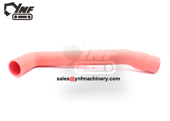 Excavator engine air intake hose
