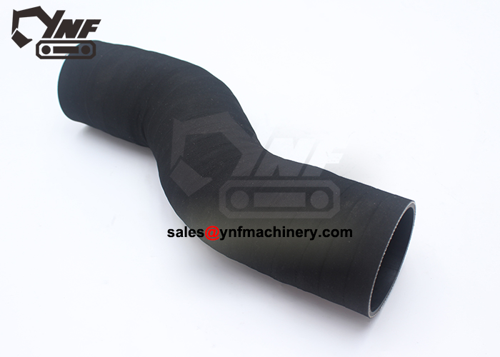 Heavy equipment engine air hose replacement