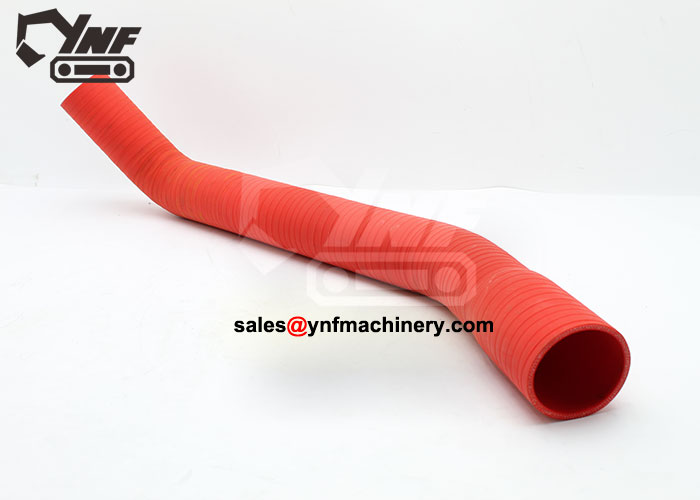 Excavator engine airflow hose