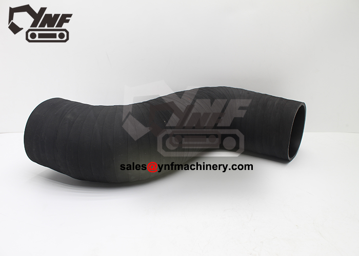Excavator engine airflow pipe
