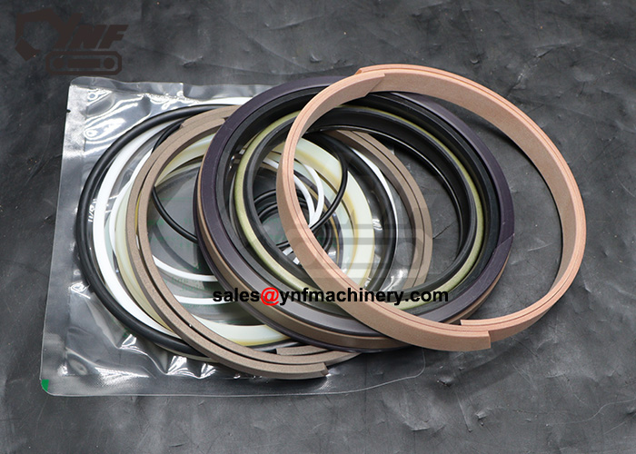 High pressure hydraulic seal kit for excavator boom cylinder maintenance