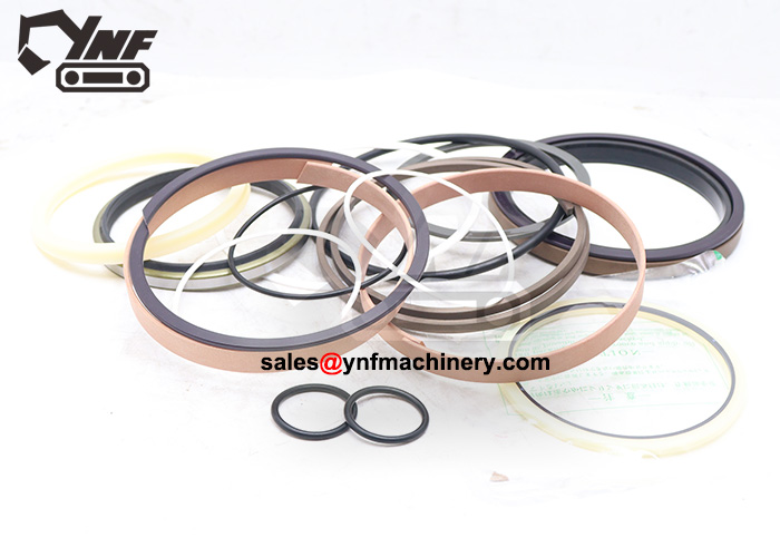 Boom cylinder repair kit with O-rings and wiper seals for heavy machinery