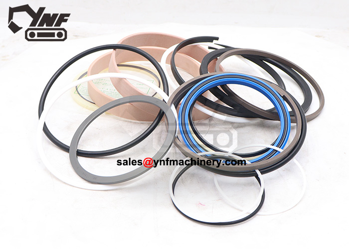 Excavator boom repair kit with O-rings and dust seals