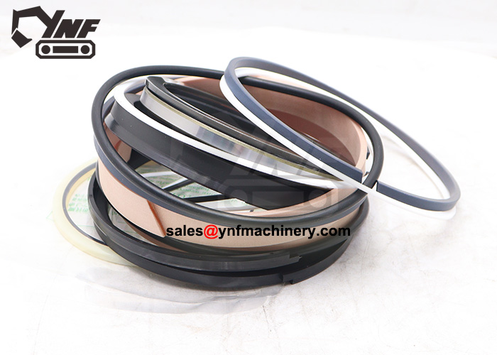 Excavator arm repair kit with O-rings and dust seals