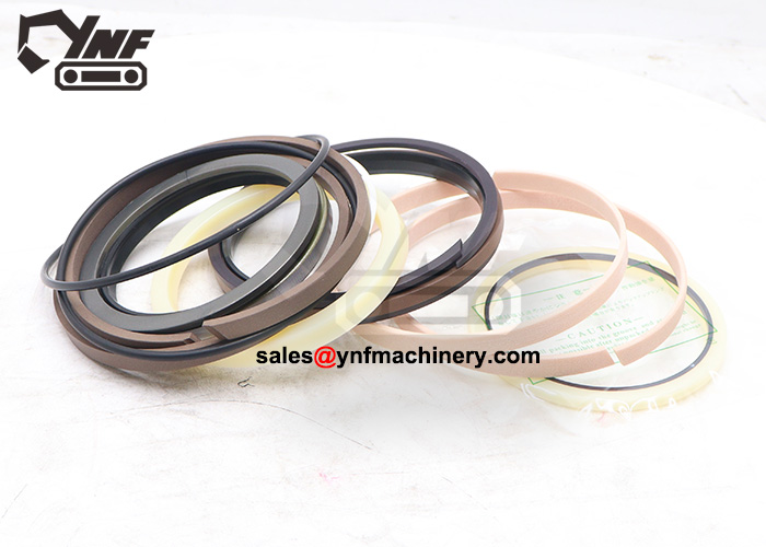 Excavator boom repair kit with O-rings and dust seals