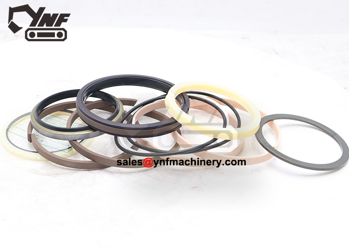 Excavator bucket repair kit with O-rings and dust seals