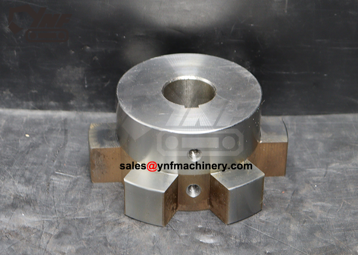 YNF18075 flange coupling gear hub OD120 with flat key for KTR Bowex system