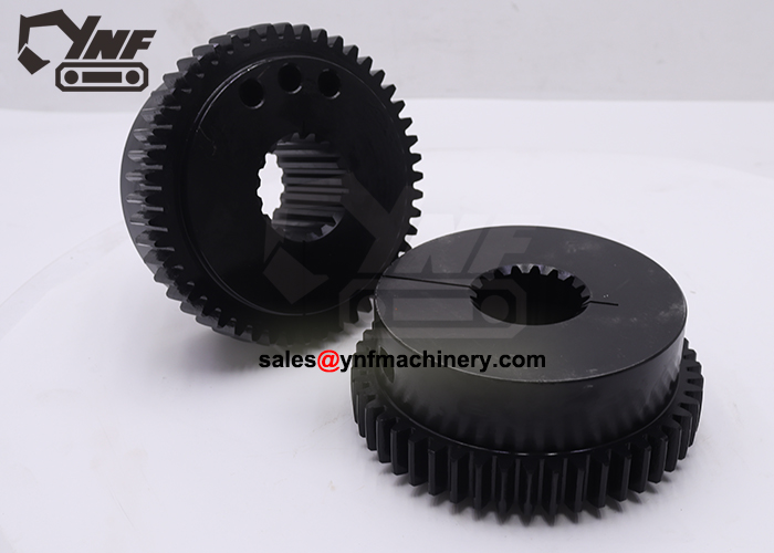 excavator drivetrain coupling hub 48x17T precision machined gear component