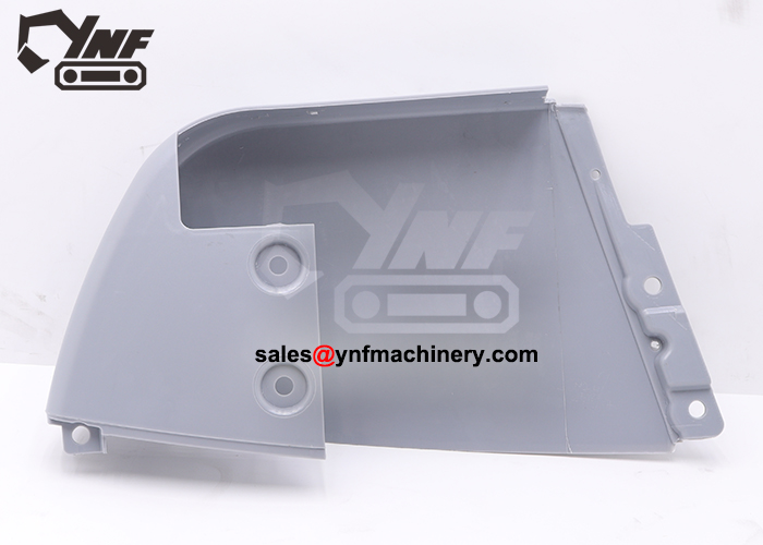 excavator left lower cover anti-corrosion structure
