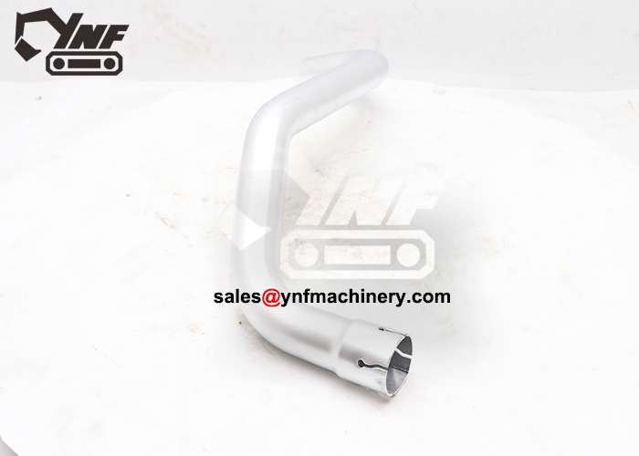compact excavator exhaust system muffler tube connection pipe