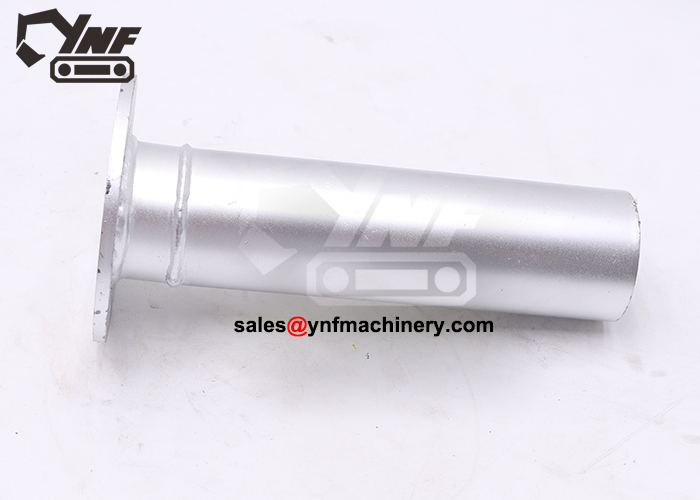 Excavator exhaust system connecting tube for maintenance