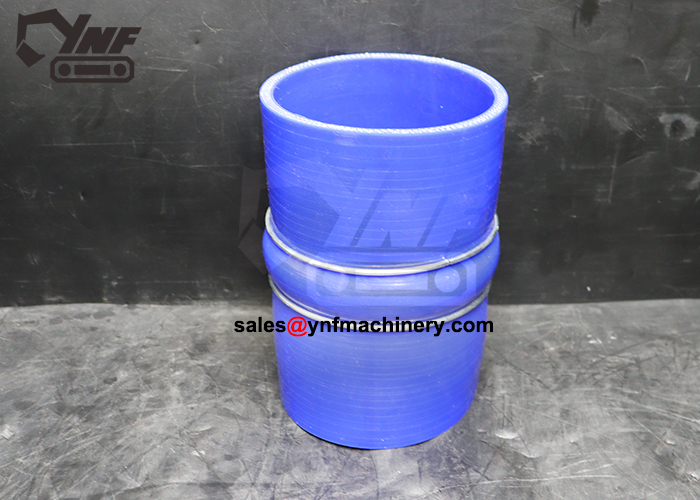 Straight air hose replacement for excavator engine system