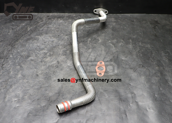 6D107 diesel engine turbo oil drain tube replacement