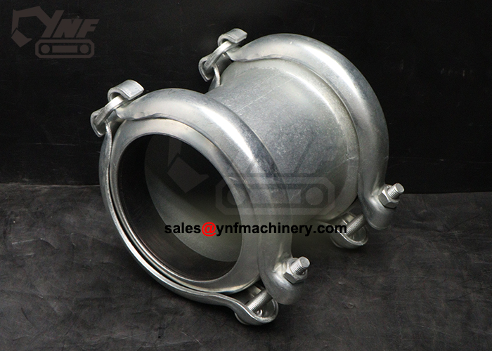 Excavator rubber hose coupling joint component
