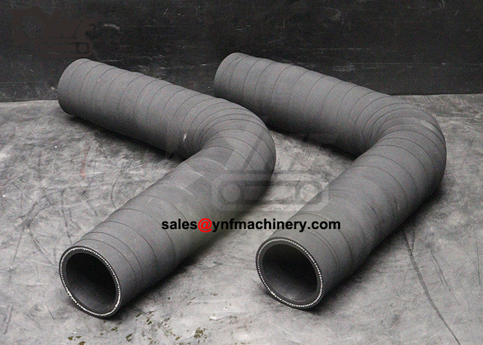 45mm excavator rubber oil hose component