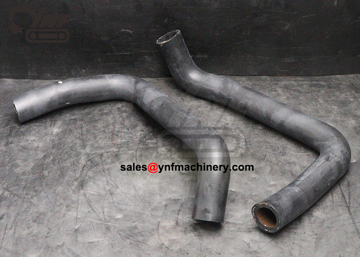 Excavator cooling system lower radiator hose spare part