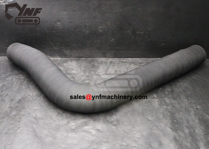 Excavator and loader cooling system rubber hose component