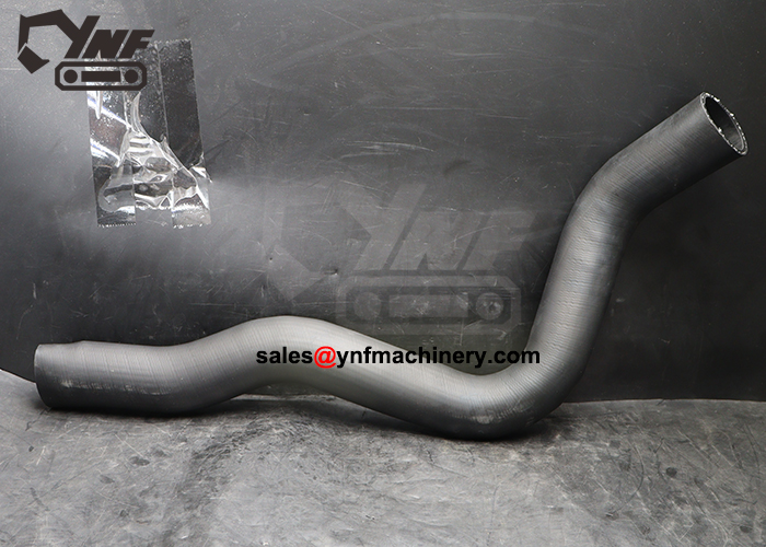 Excavator engine cooling system rubber hose