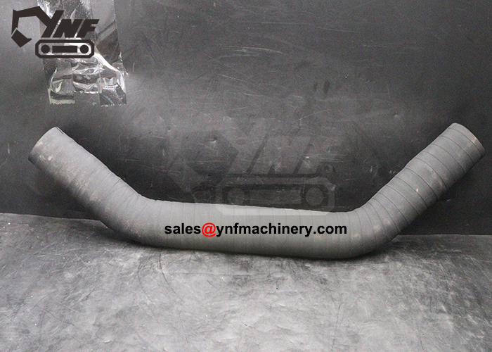 Excavator radiator top water pipe assembly