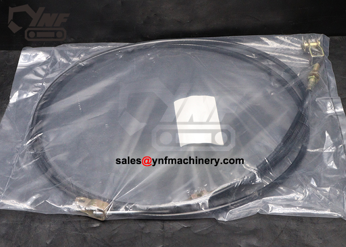 Engine throttle control cable for construction machinery