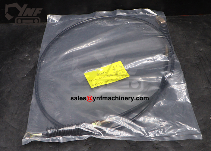 Throttle cable for agricultural machinery engine system