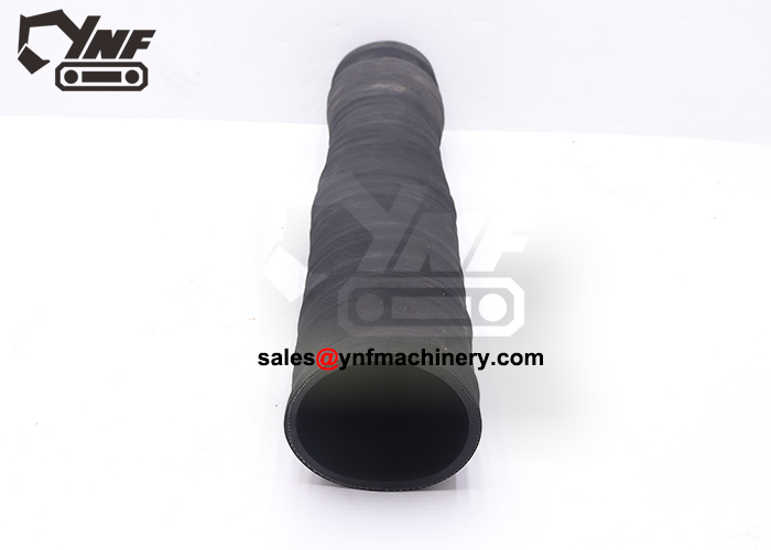 Hydraulic excavator engine air hose pipe