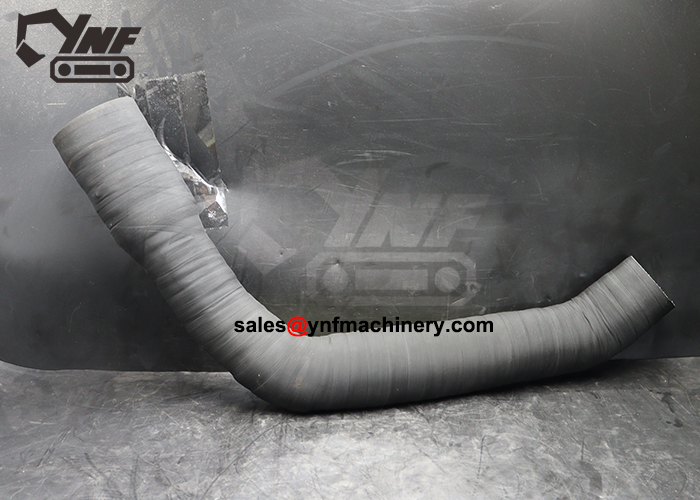 Excavator engine air intake hose pipe