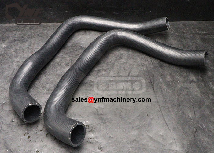 Excavator radiator coolant circulation hose replacement component