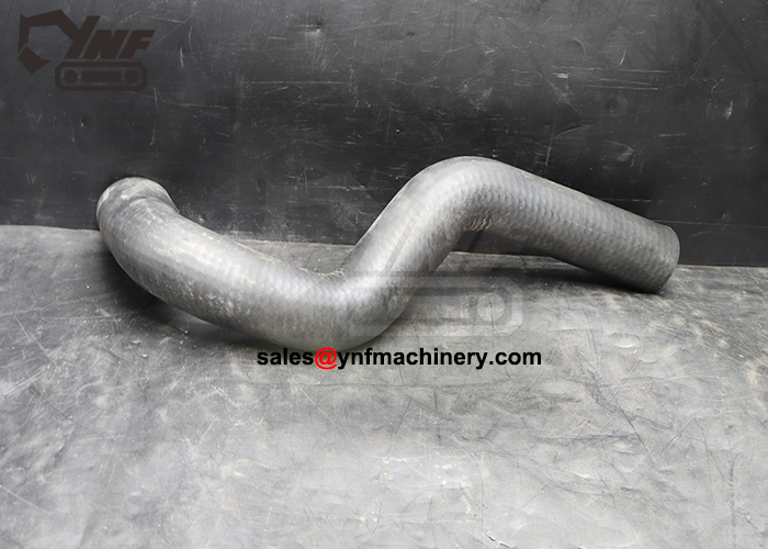 Excavator engine cooling hose for radiator system maintenance