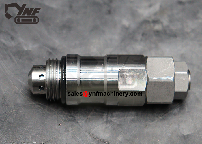 Excavator hydraulic system relief valve component