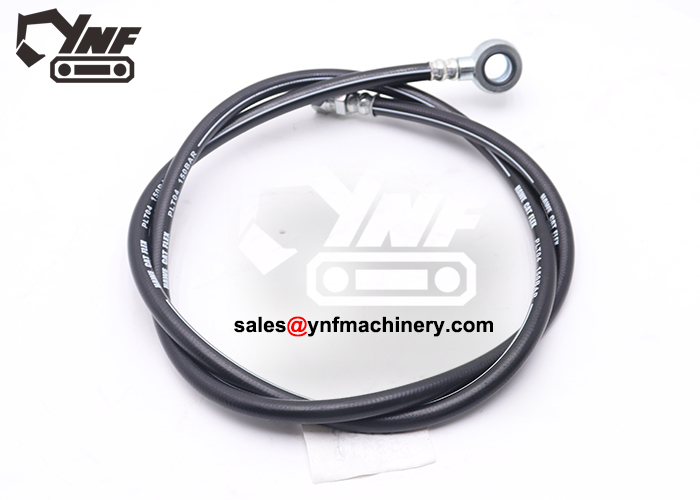 Komatsu hydraulic hose with metal fittings
