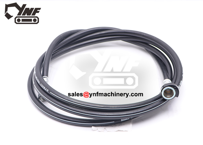 Excavator hydraulic oil transfer hose assembly