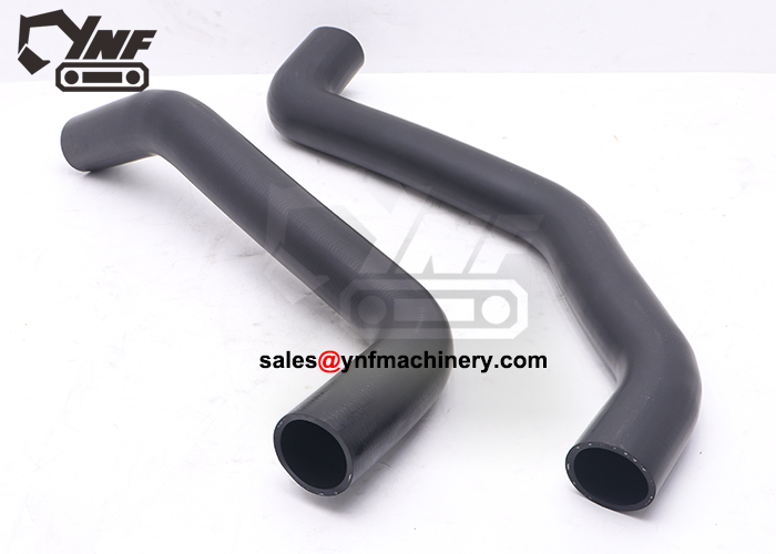Heavy equipment engine cooling hose set for maintenance