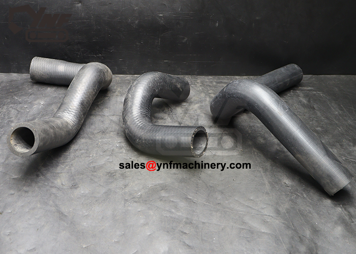 Excavator cooling system rubber hose set complete assembly