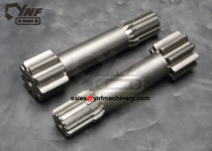 Hydraulic travel motor planetary gear sun