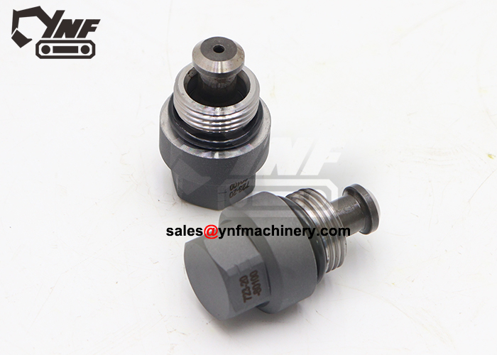Excavator hydraulic relief valve assembly