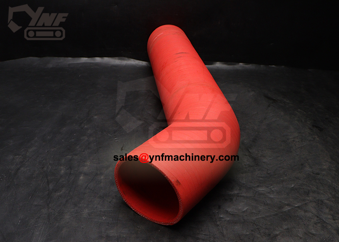 Excavator engine air transfer hose