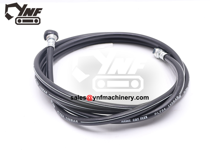 Heavy equipment hydraulic hose replacement component
