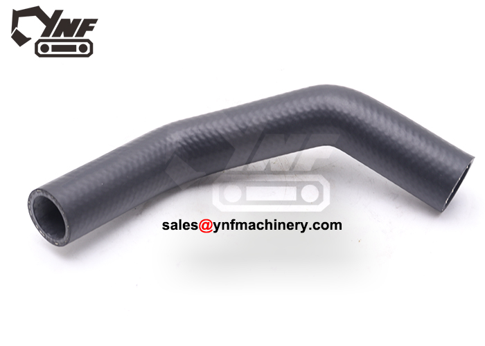 Excavator radiator coolant pipe component