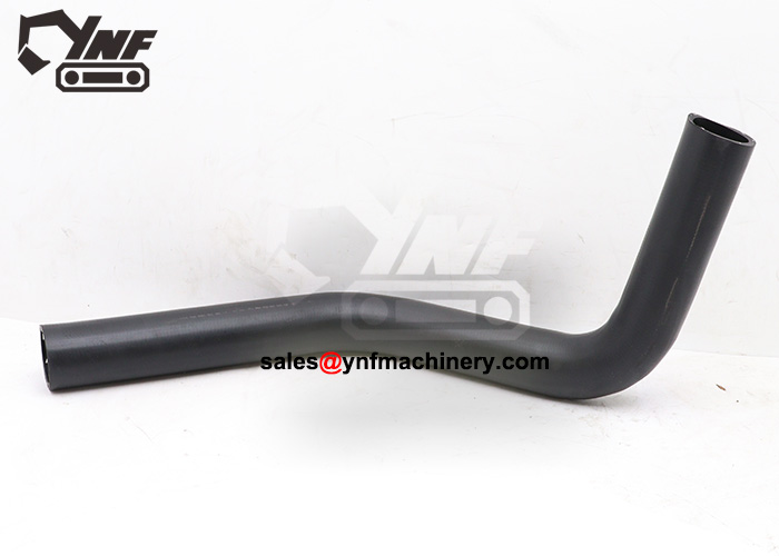 Excavator radiator coolant pipe replacement