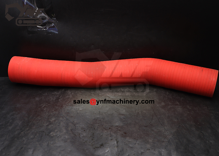 Heavy equipment rubber intake hose