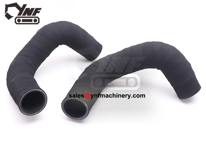 Small excavator engine oil hose replacement