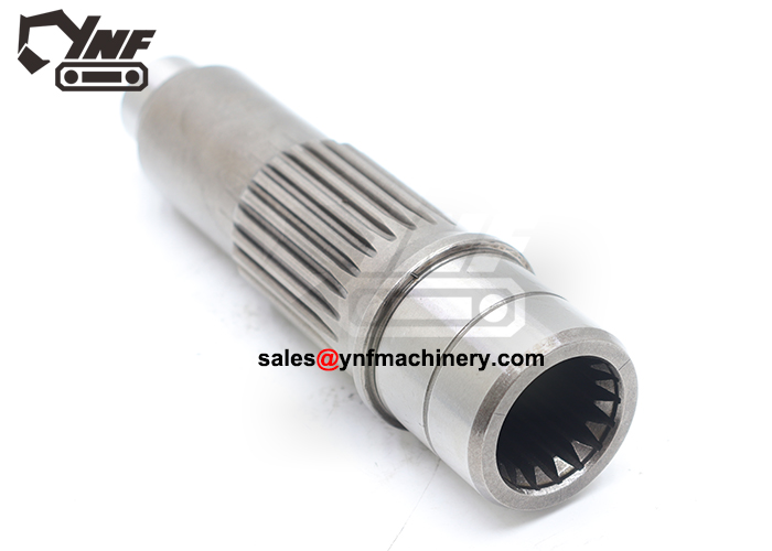 Excavator travel drive shaft replacement