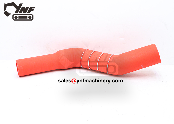 Excavator engine airflow connection hose