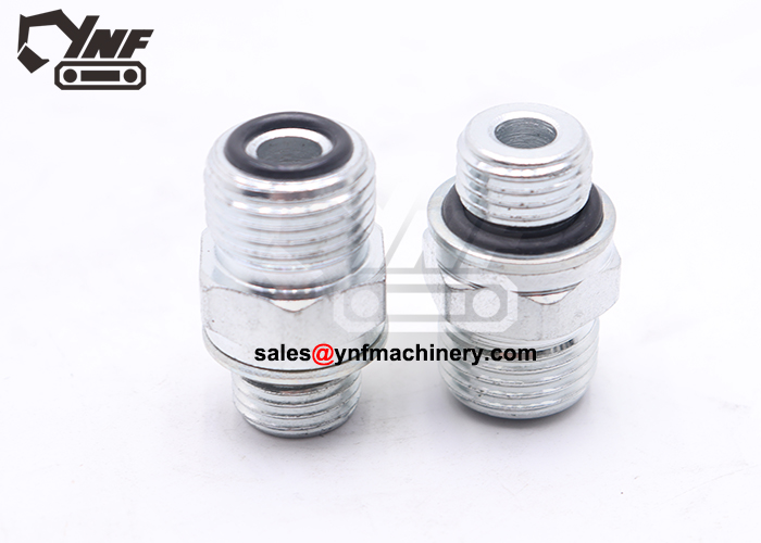 Hydraulic line nipple for construction machinery