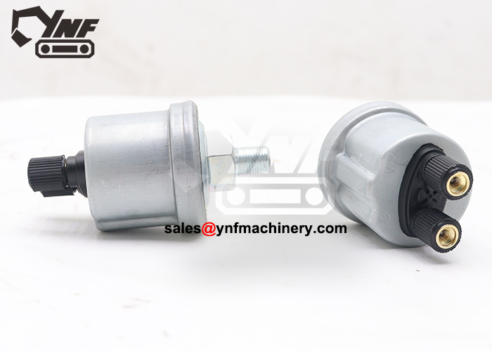 Excavator diesel engine oil pressure sensor replacement