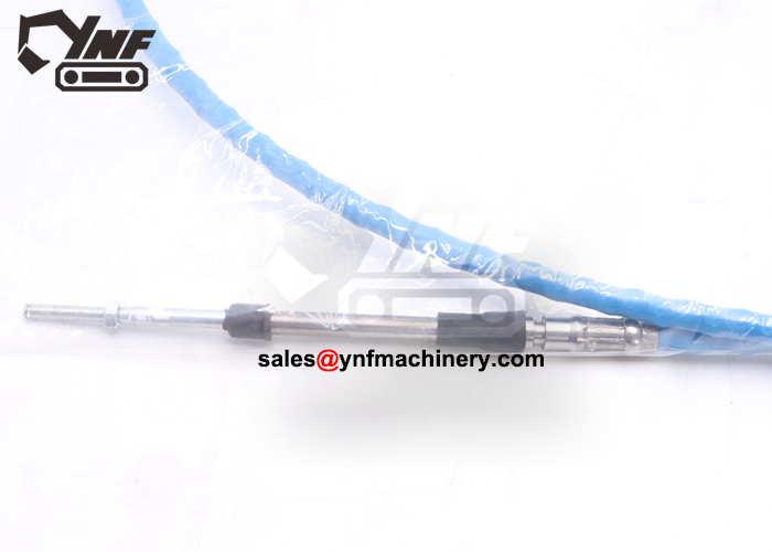 Engine accelerator control cable for equipment maintenance