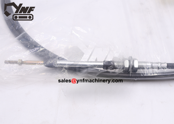Engine accelerator control cable for heavy equipment