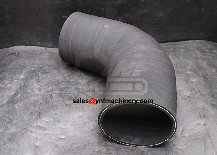 Heavy equipment engine airflow hose