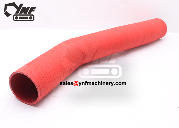 Excavator engine airflow connection hose